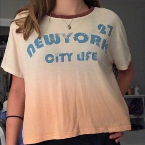 NYC cropped tee